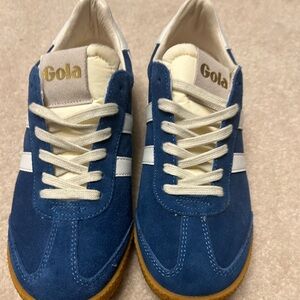 Gola Blue and White Athletic Shoes